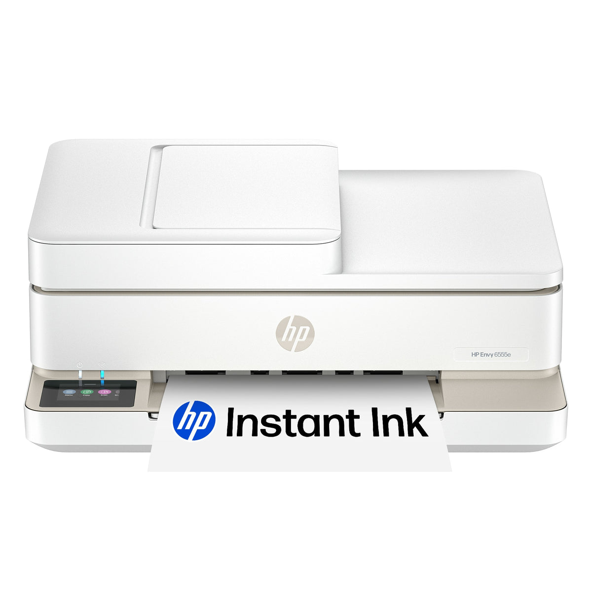 HP - Envy 6555e Wireless AI-Enabled All-in-One Inkjet Printer with 3 Months of Instant Ink - White