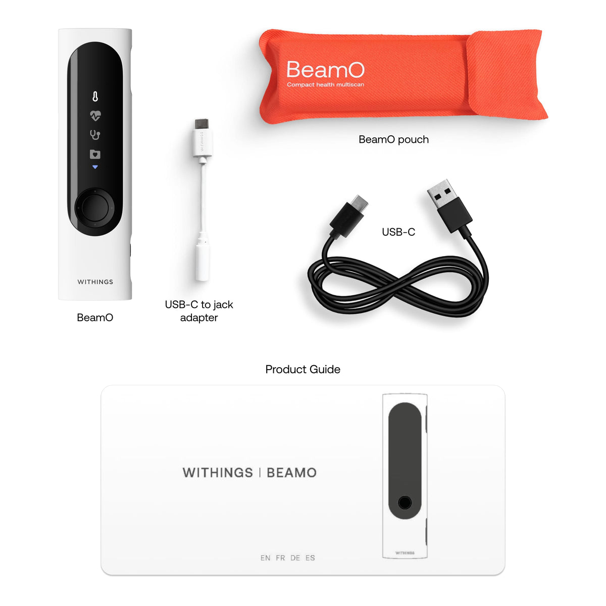 Withings - BeamO 3-in-1 Health MultiScan - Silver