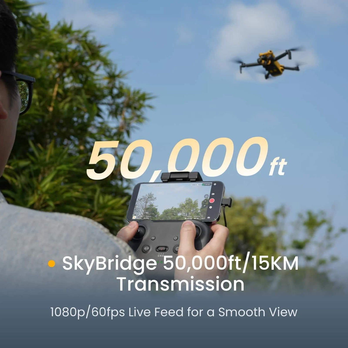 SKYROVER - X1 Fly More Combo 8K Drone with Remote Controller - Gray