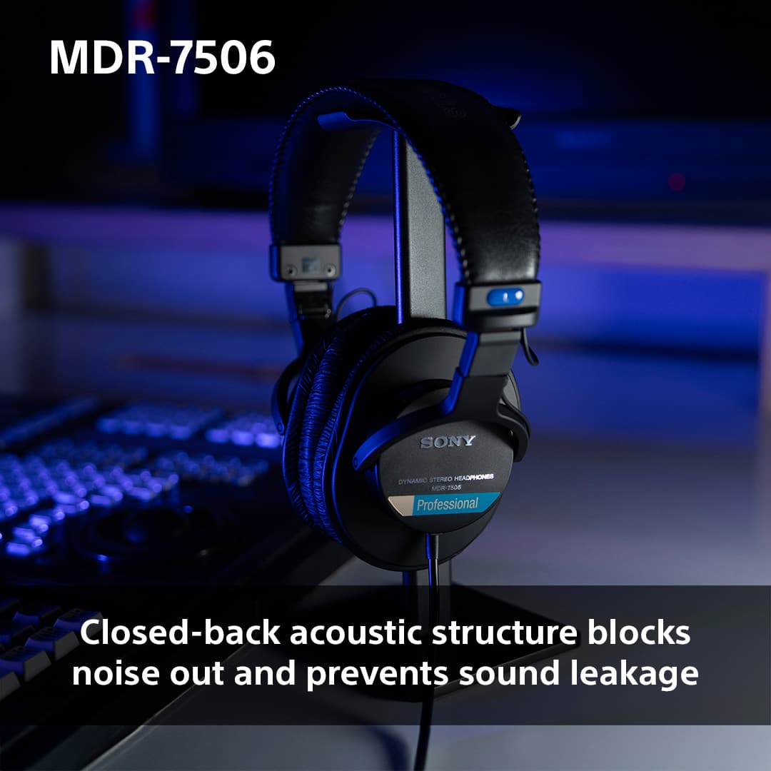 Sony - Professional Studio Headphones - Black