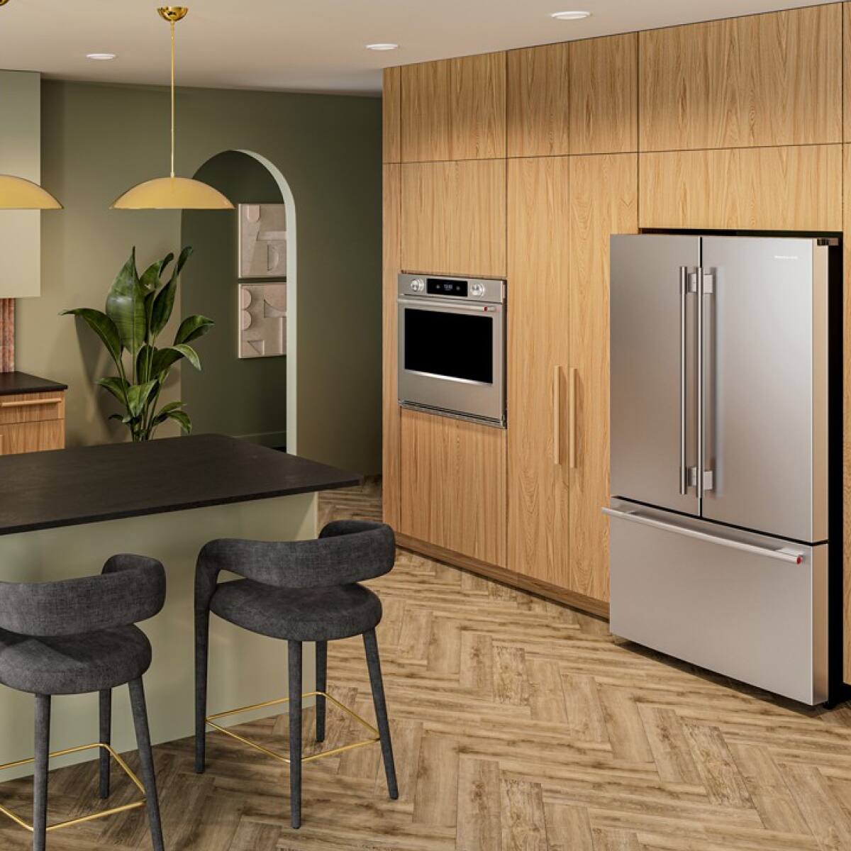 KitchenAid - 27" Smart Built-In Electric Single Wall Oven with Assisted Cooking Modes - Stainless Steel