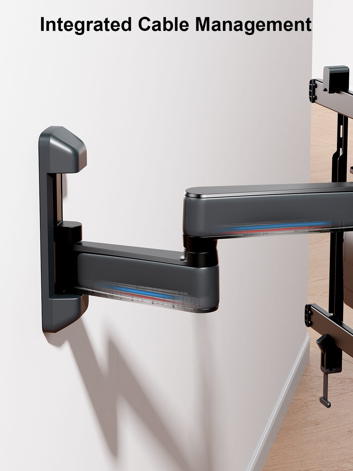 ErgoAV - 39"-65" Full Motion TV Mount - Black