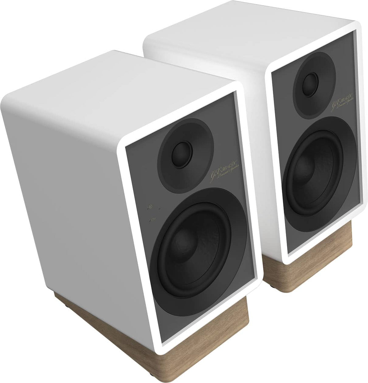 Onkyo - Creator Series GX30ARC 2.0 Bluetooth Powered Speakers, Pair - White