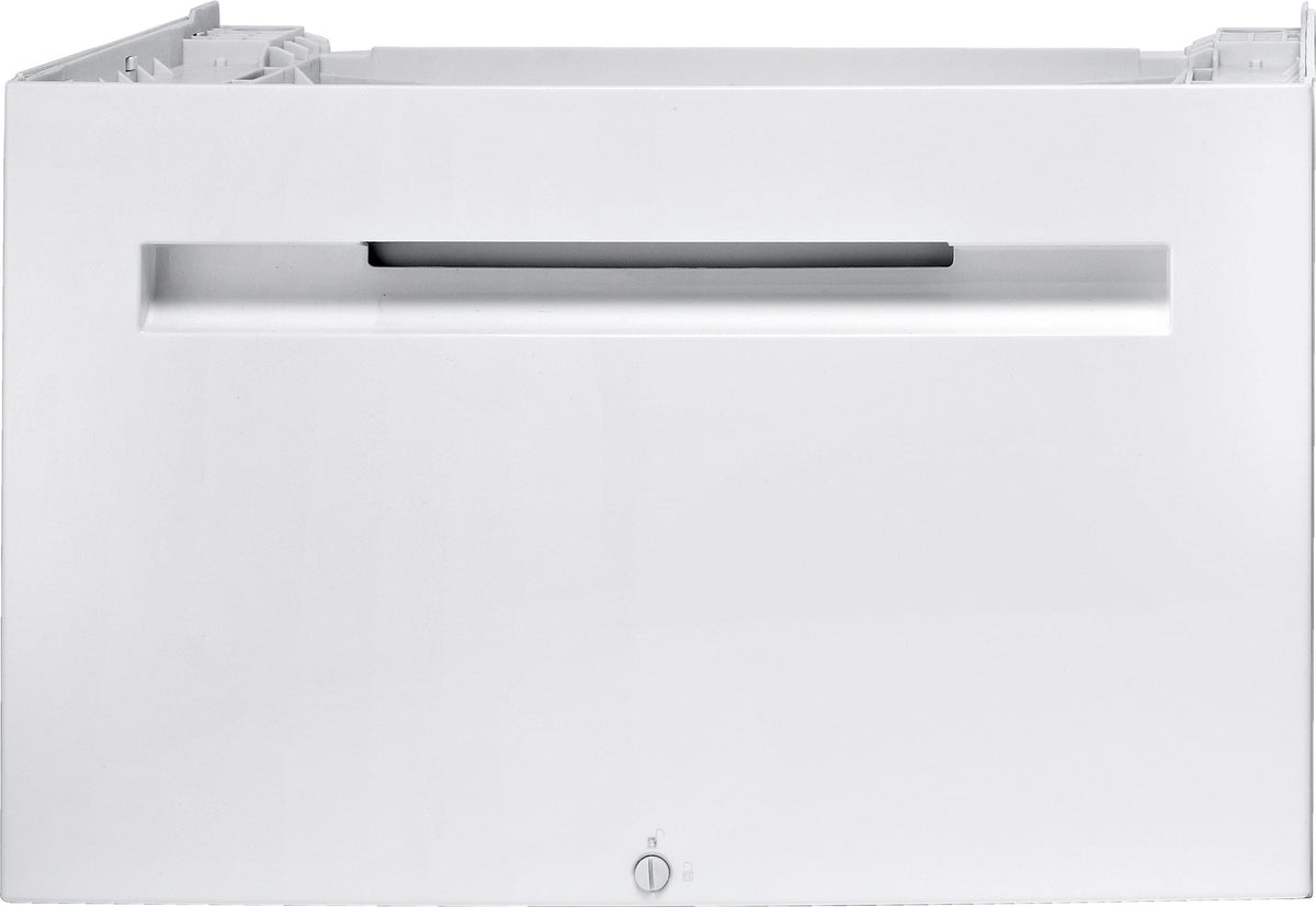 24 in. Wide Laundry Pedestal with Storage Drawer for Select Bosch Washers - White