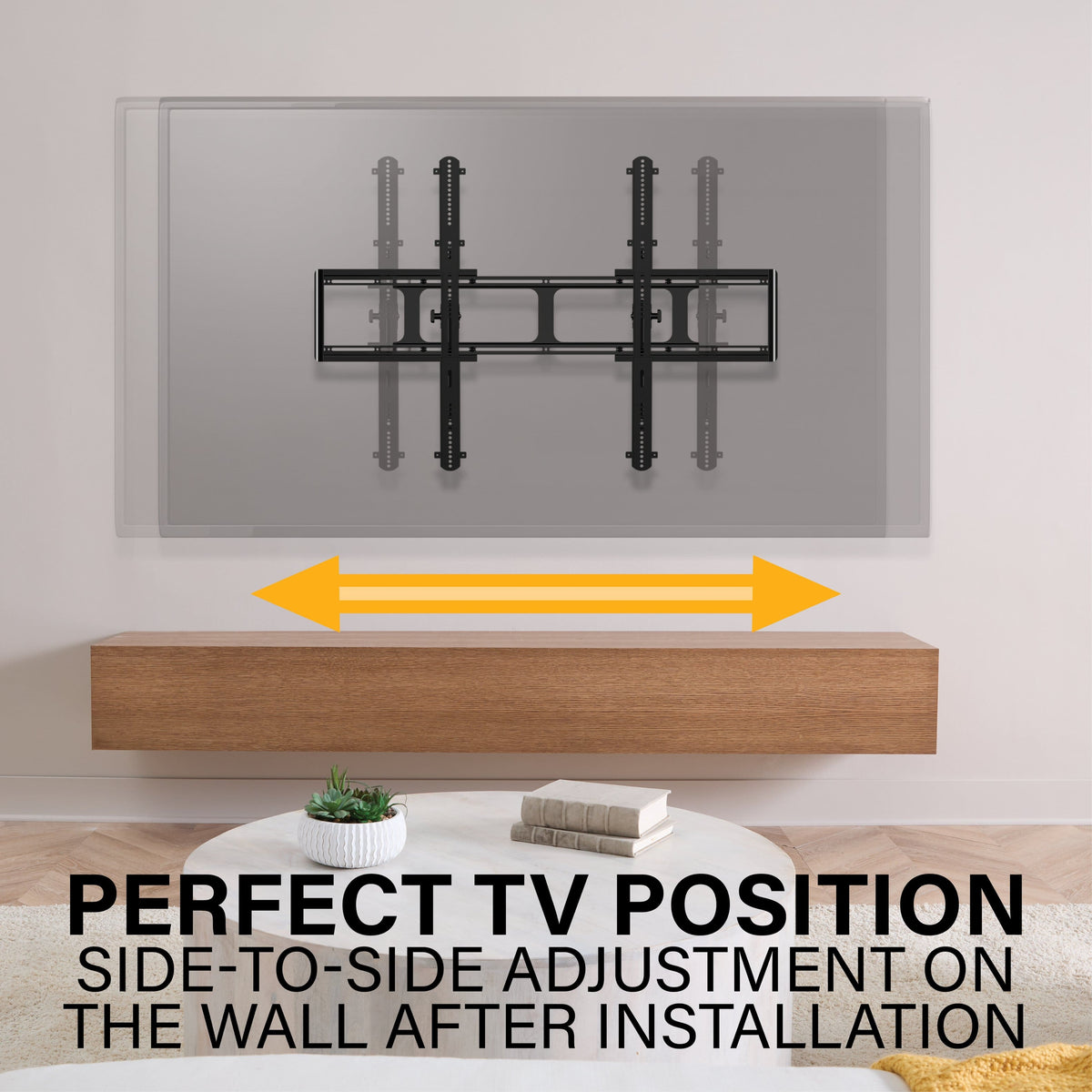 SANUS Elite - Fixed Position TV Wall Mount For 65"- 140" TVs up to 300 lbs. - Designed for Extra Large TVs - Black