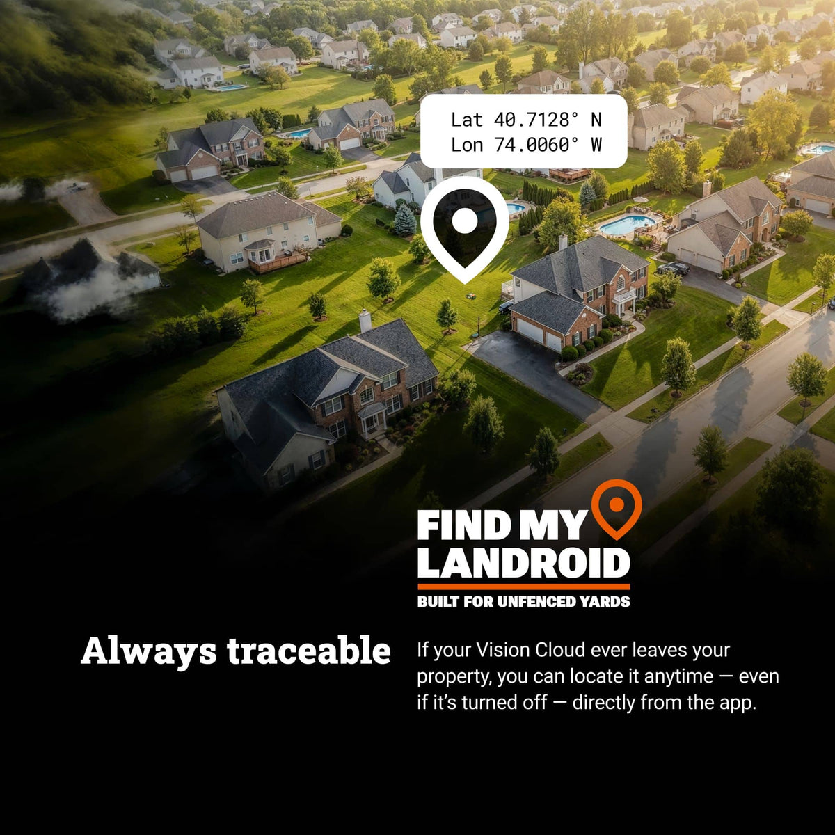 WORX - Landroid Vision 4WD 1/2 Acre Robotic Lawn Mower, AI Obstacle Avoidance, Cloud Navigation, Auto Mapping App Control WR342 - Black
