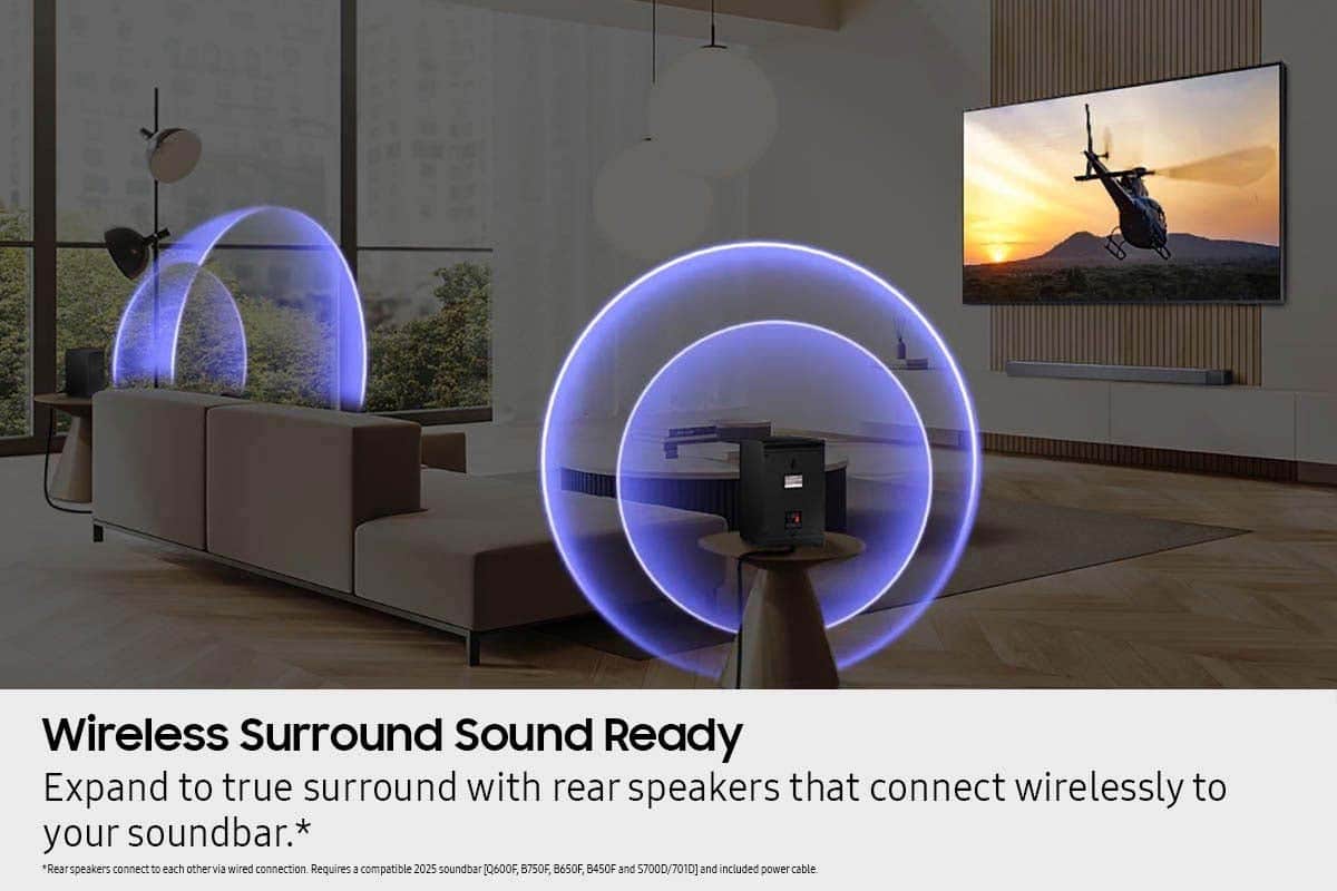 Samsung - Wireless Rear Speaker Kit - Black