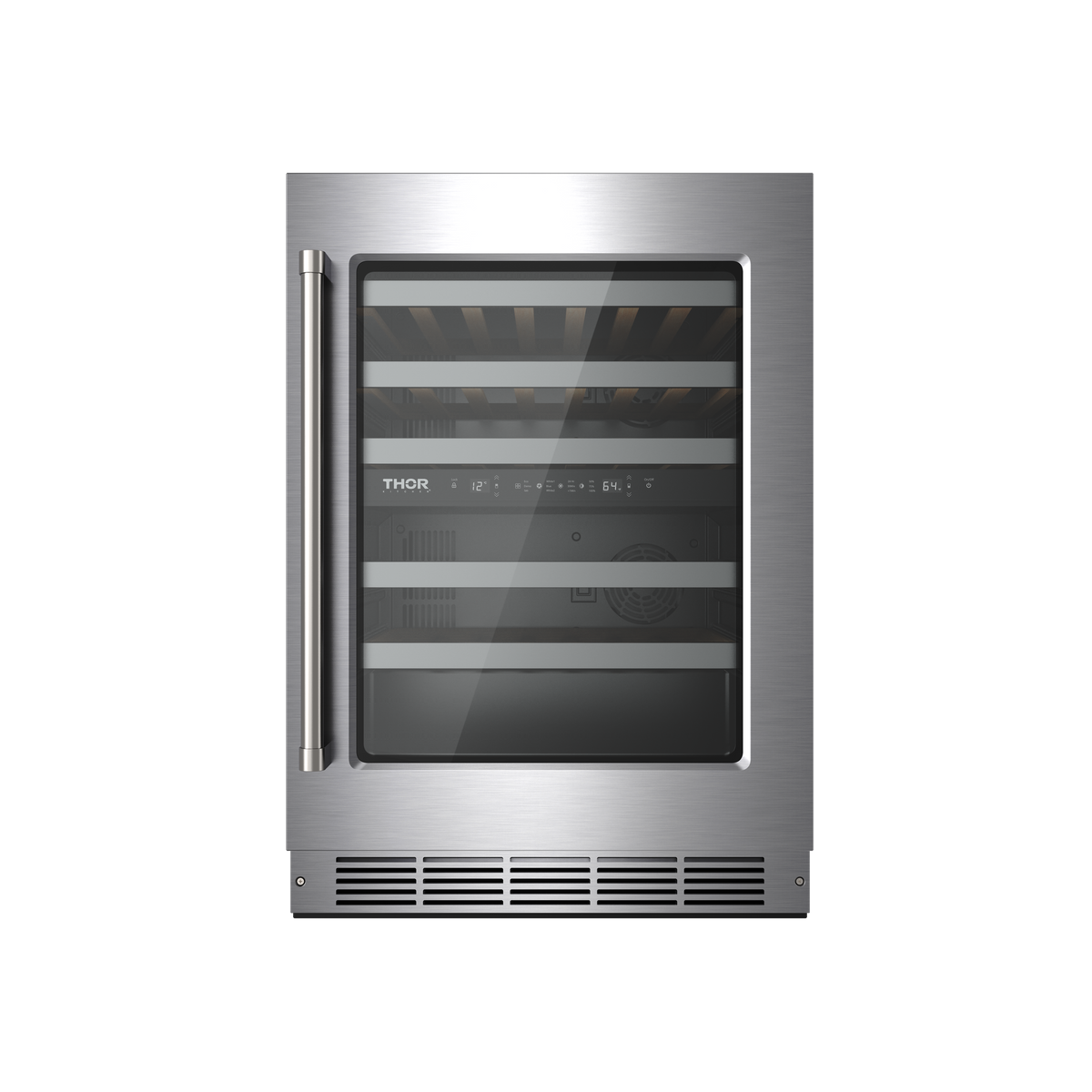 Thor Kitchen - 46 Bottle Dual Zone Wine Cooler - Stainless Steel