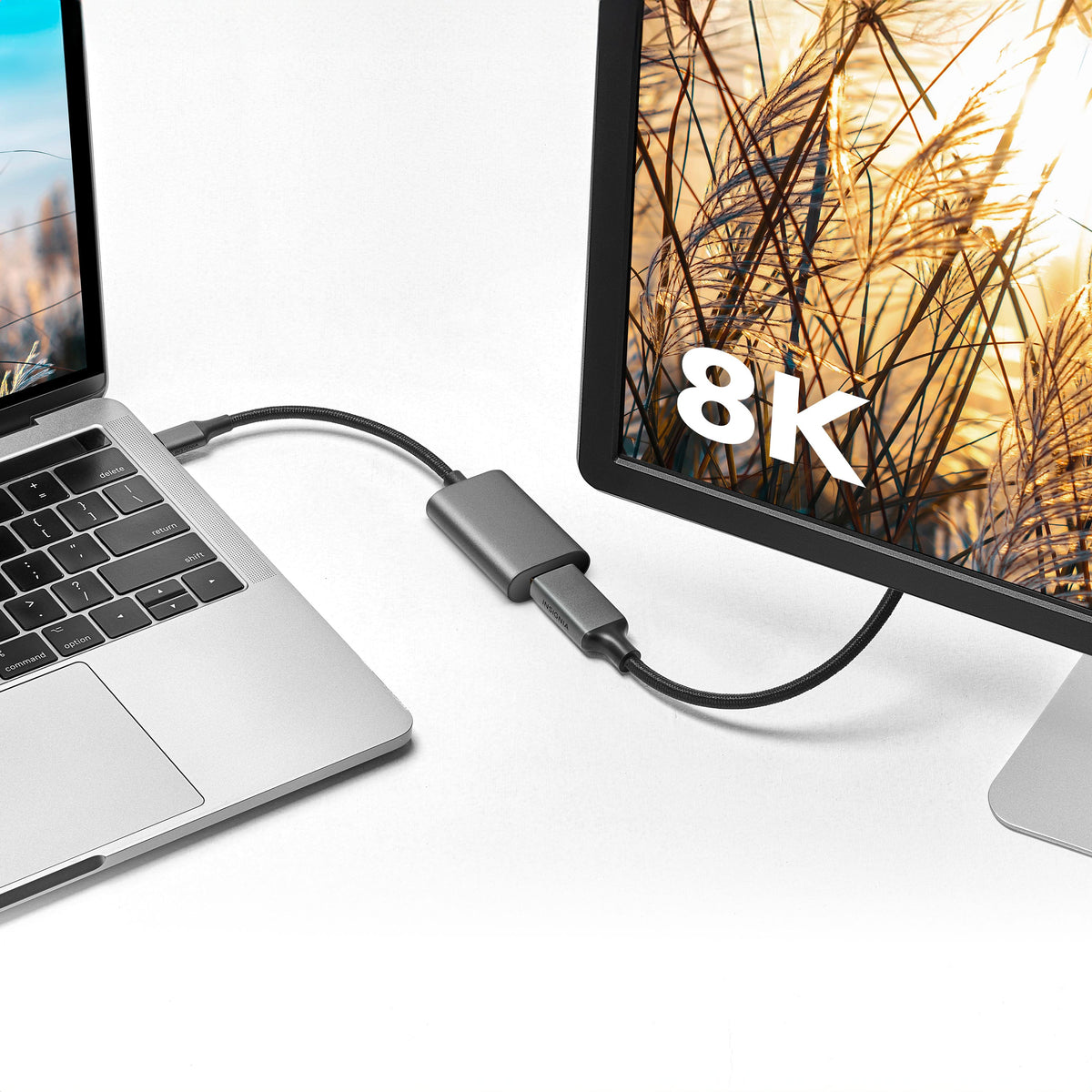 Insignia™ - 8K USB-C to HDMI Adapter - Black