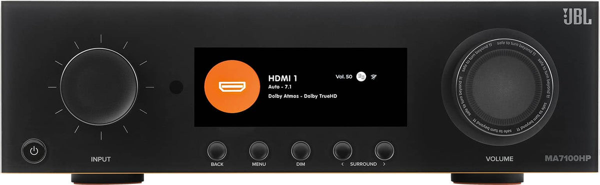 JBL - MA7100HP 7.2ch. Bluetooth and WiFi Capable 8K High Performance AV Home Theater Receiver - Black