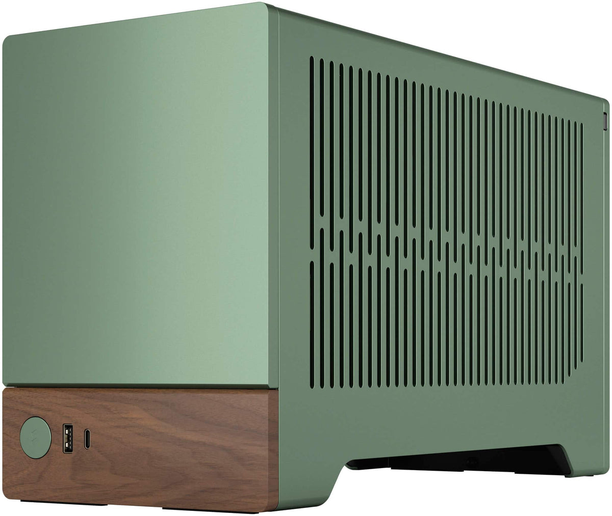 Fractal Design - Terra Jade Mini-ITX Small Form Factor PC Case with PCIe 4.0 Riser - Jade