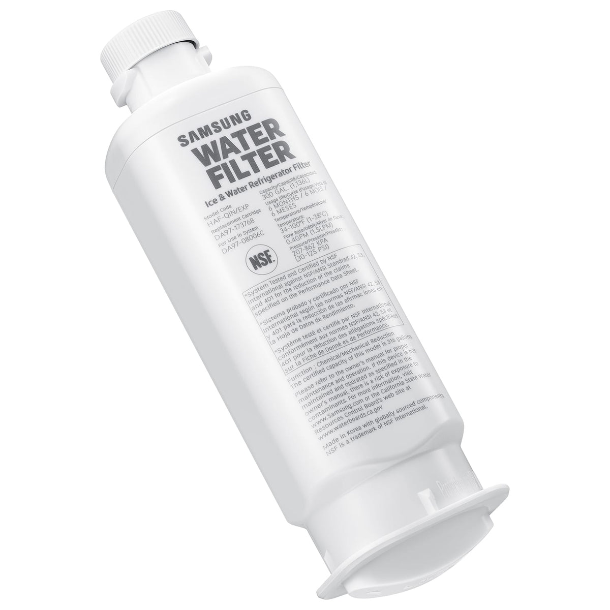 Water Filter for Select Samsung Refrigerators - White