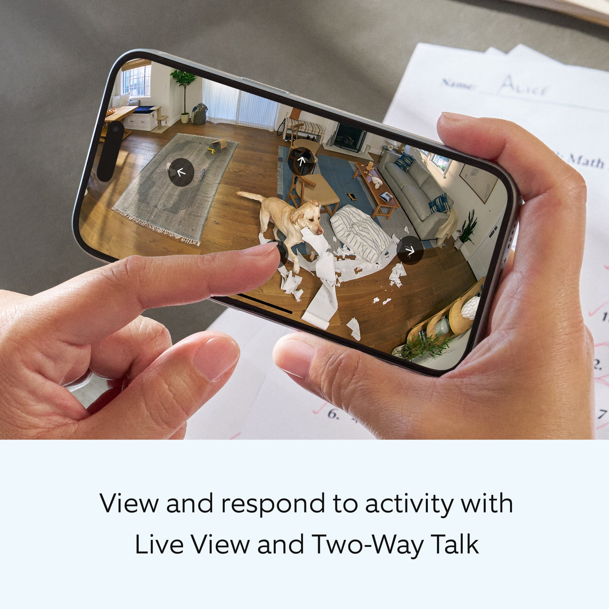 Ring - Pan-Tilt Indoor Security Cam with 360° Horizontal Pan Coverage, Live View & Two-Way Talk, and HD Video - White