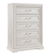 5 Drawer Tall Storage Chest - Antique White