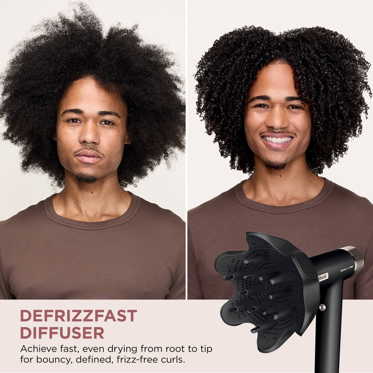 Shark - SpeedStyle Pro Professional Performance High-Velocity Hair Dryer System - Curly & Coily