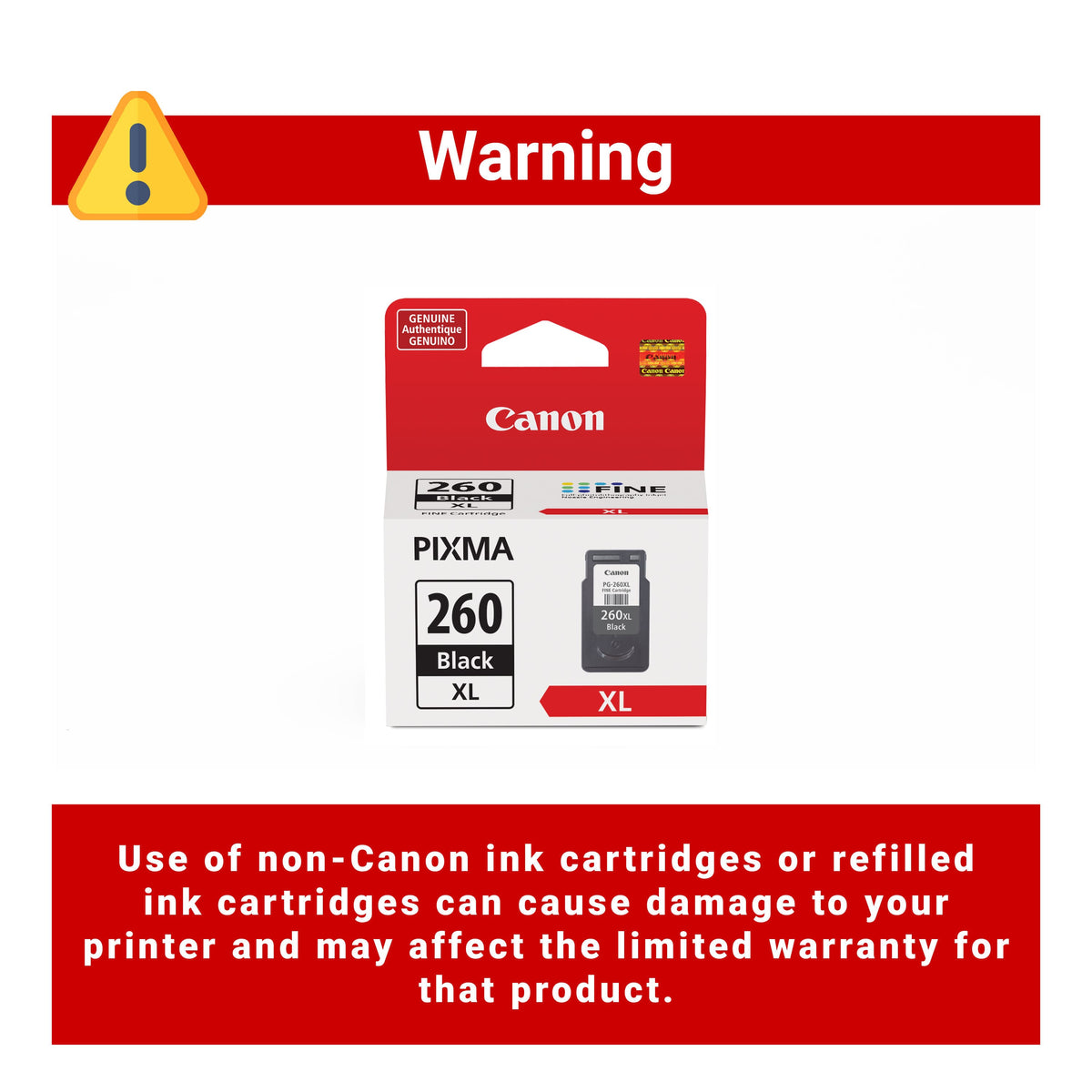 Canon - 260XL High-Yield Ink Cartridge - Black