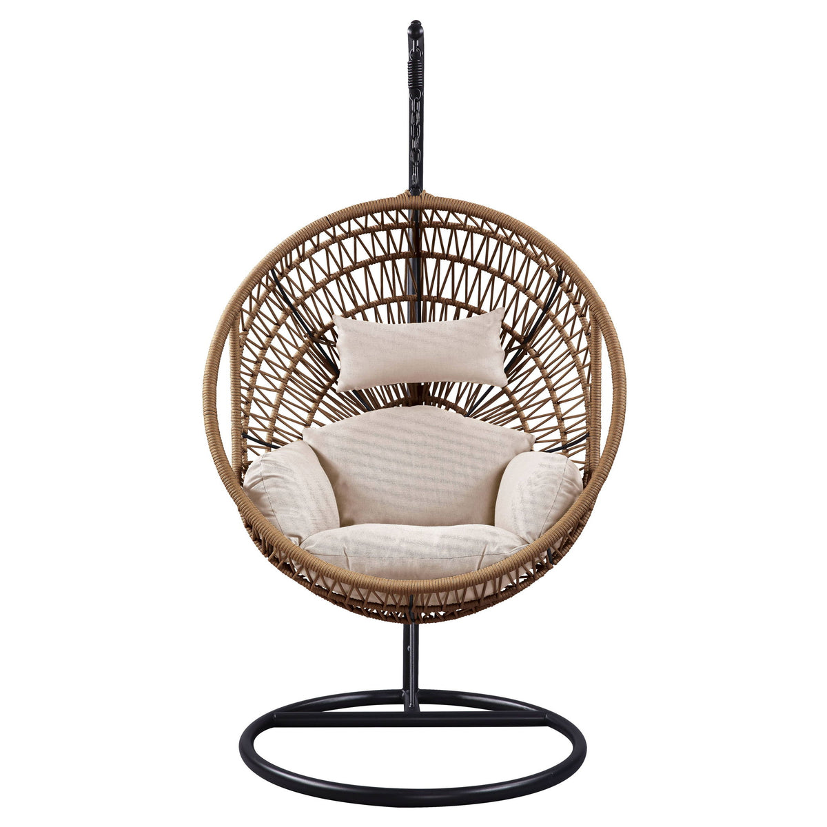 Vasant - Silla Colgante (Cojín de Asiento Incluido) - Beige