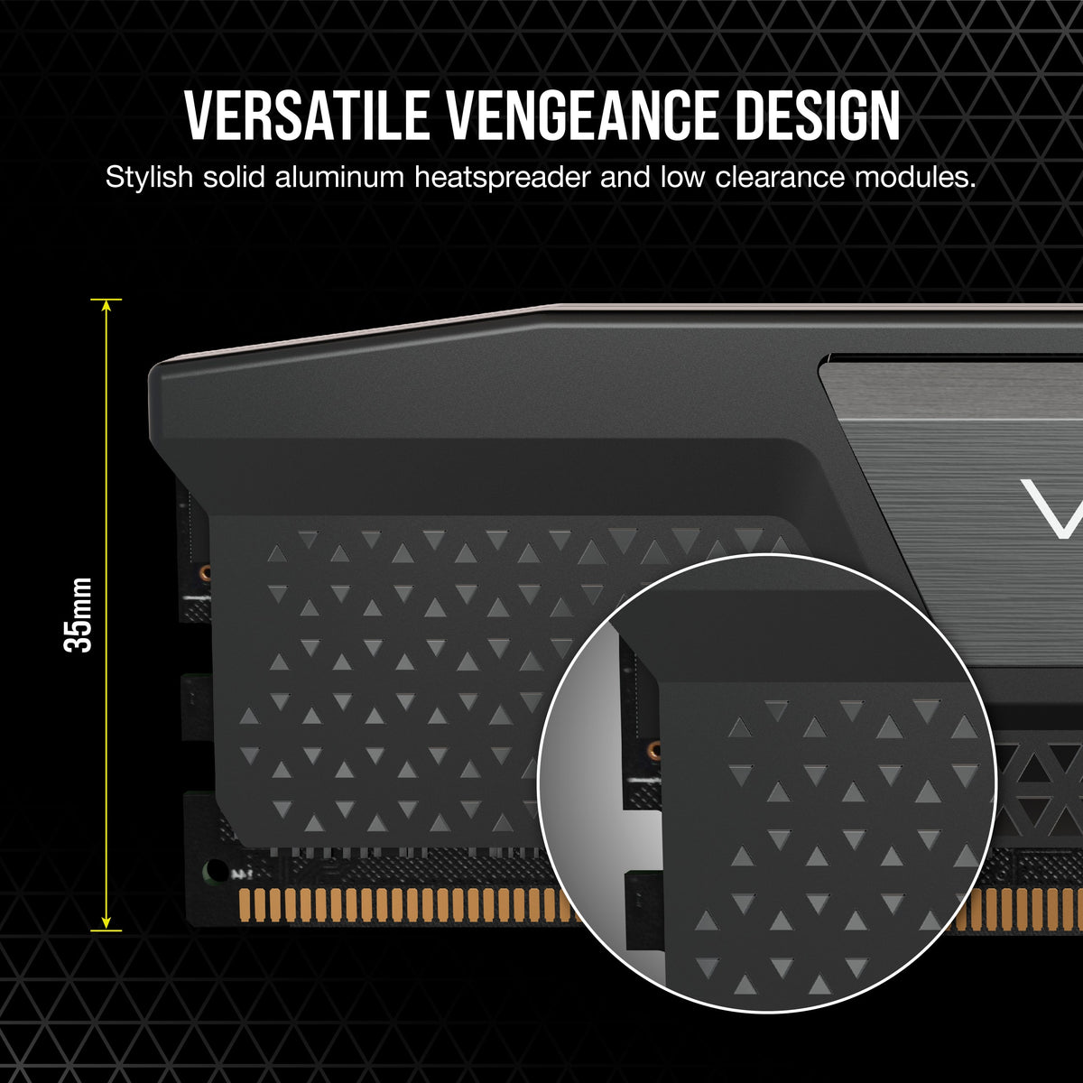 CORSAIR - VENGEANCE 64GB (2x32GB) DDR5 5200MHz C40 UDIMM Desktop Memory - Black