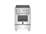 24" Bertazzoni Professional Series Freestanding Electric Induction Range - 2.5 Cu Ft. manual clean oven - 4 heat zones - Stainless Steel