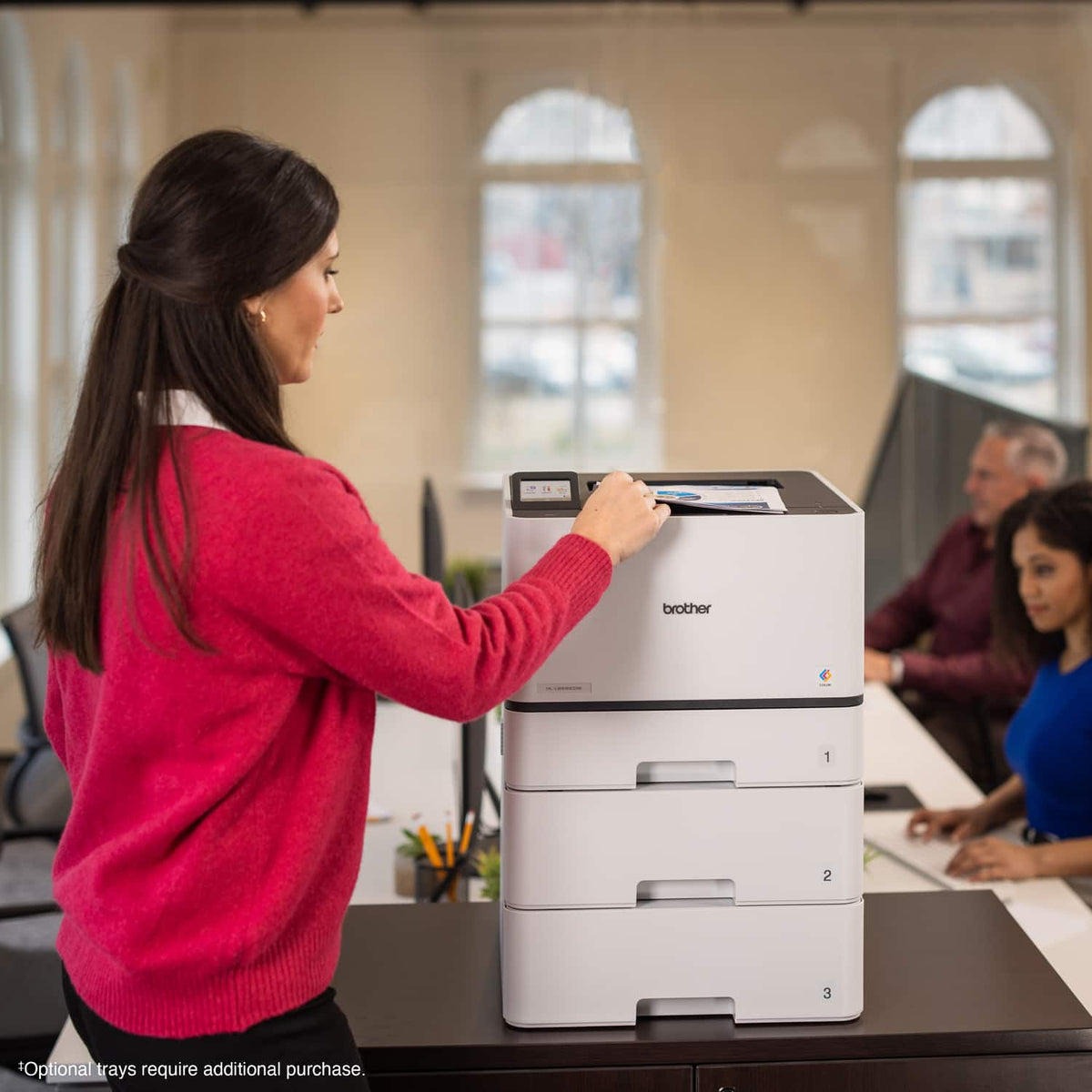 Brother - HL-L8430CDW Business Color Laser Printer with Low-Cost Printing and Wireless Networking - White