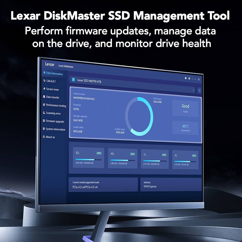 2TB Lexar Professional NM1090 PRO PCIe 5.0 NVMe M.2 2280 SSD