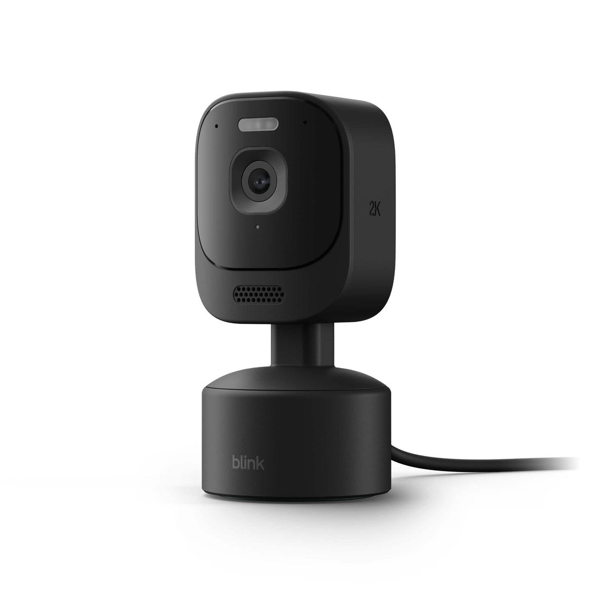 Blink - Mini Pan-Tilt 2K+ (newest model), rotating indoor plug-in security camera, 2K video, Auto Tracking, 360° view - Black