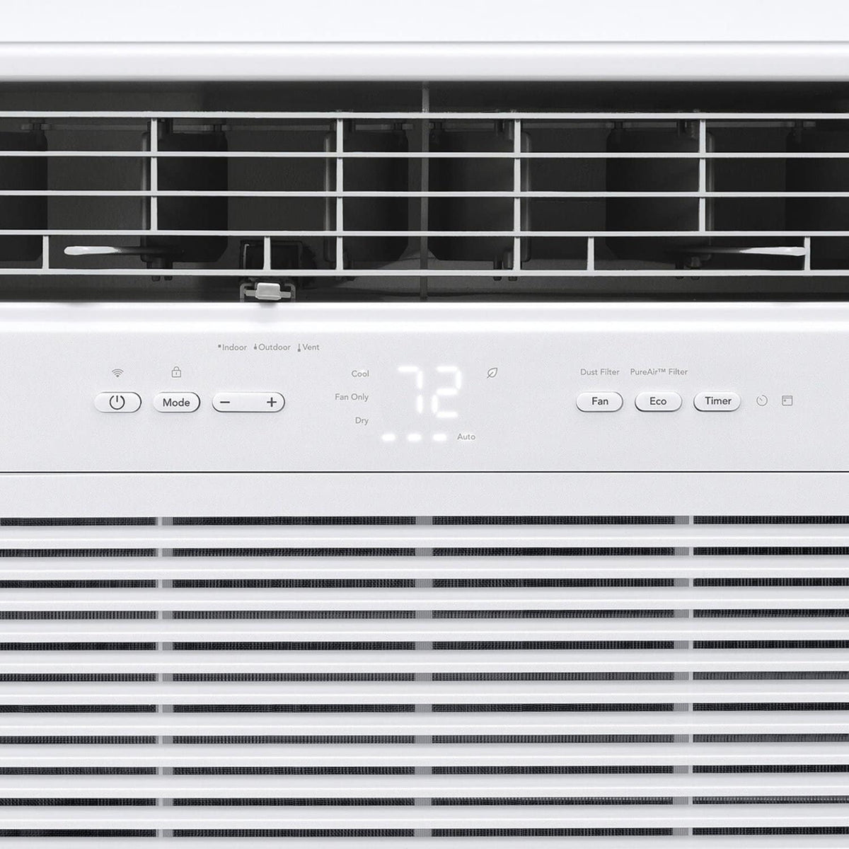 Frigidaire - 12,000 BTU 550 Sq. Ft. Smart Inverter Window Air Conditioner with Remote - White