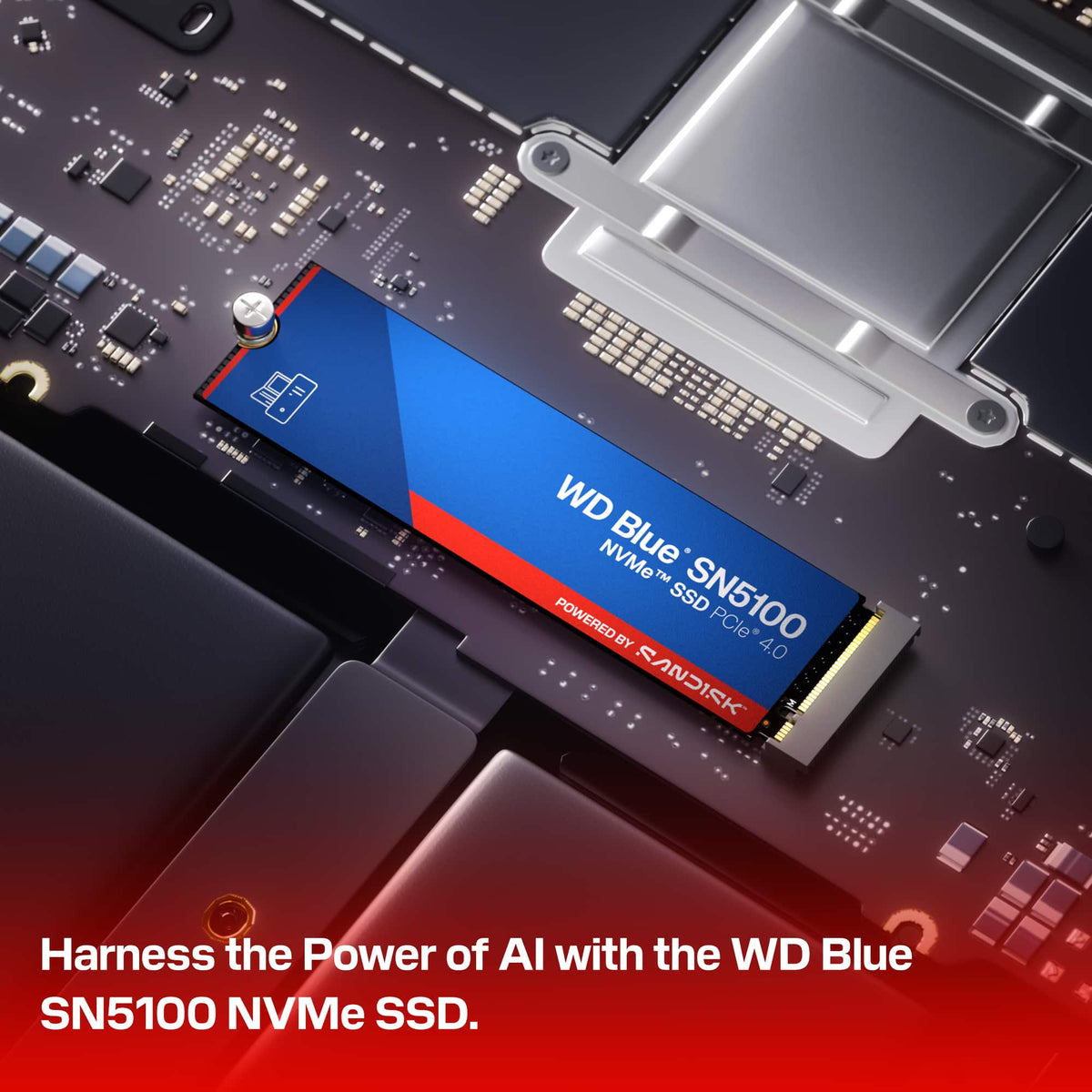 WD - Blue SN5100 4TB Internal SSD PCIe Gen 4 x4 NVMe for laptops and desktops