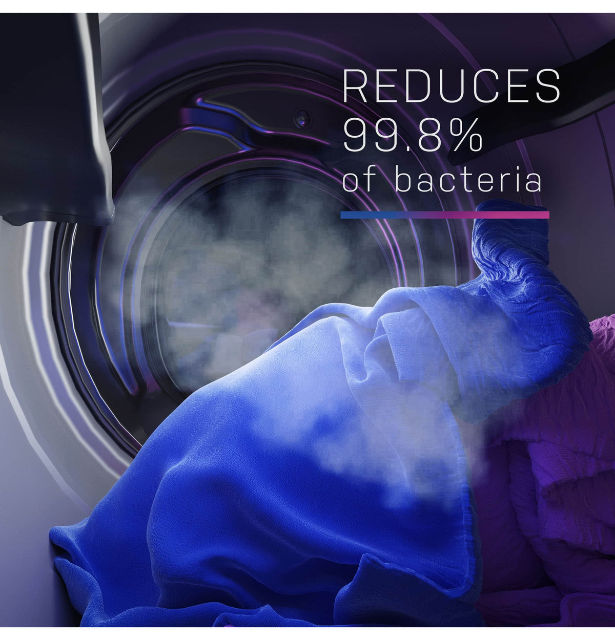 GE Profile - 7.8 Cu. Ft. Stackable Smart Electric Dryer with Steam and Sanitize Cycle - Sapphire Blue