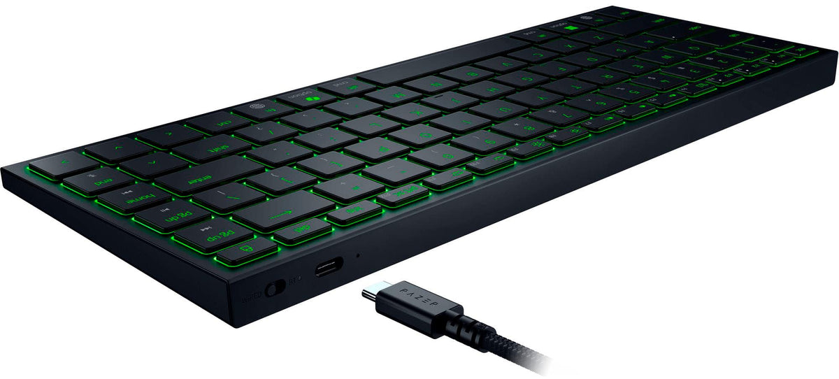 Razer - Joro Portable 75% Wireless Scissor Low-Profile Gaming Keyboard for PC and Mac with Chroma RGB Backlighting - Black