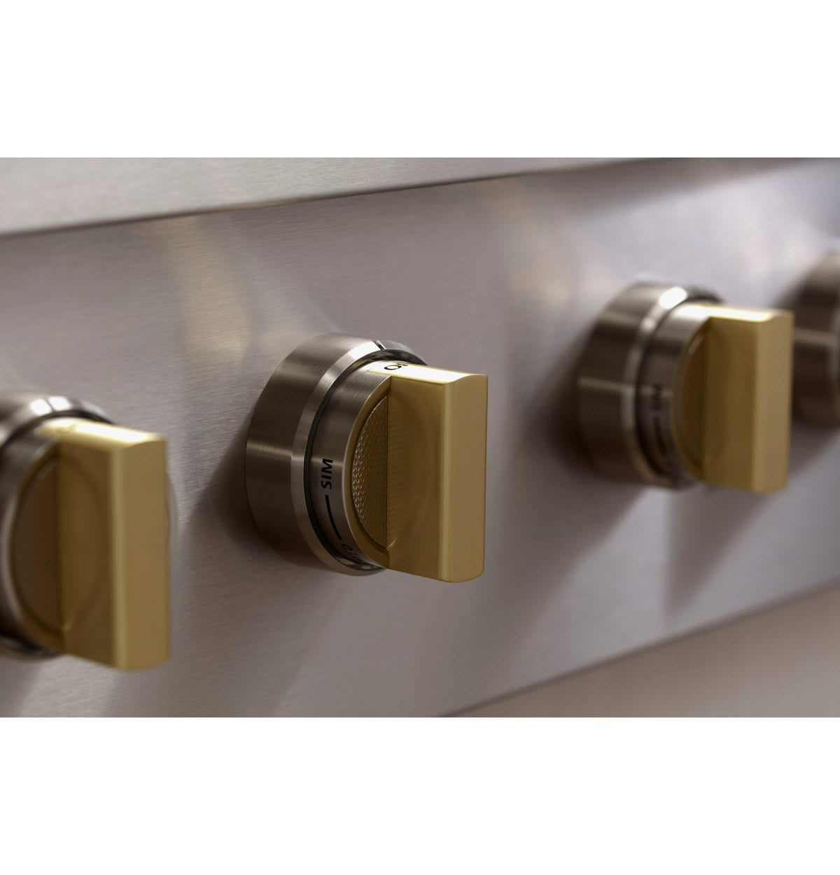 Monogram - 36" Built-In Gas Cooktop with 6 Burners and Professional Versatile Burner Configuration - Stainless Steel