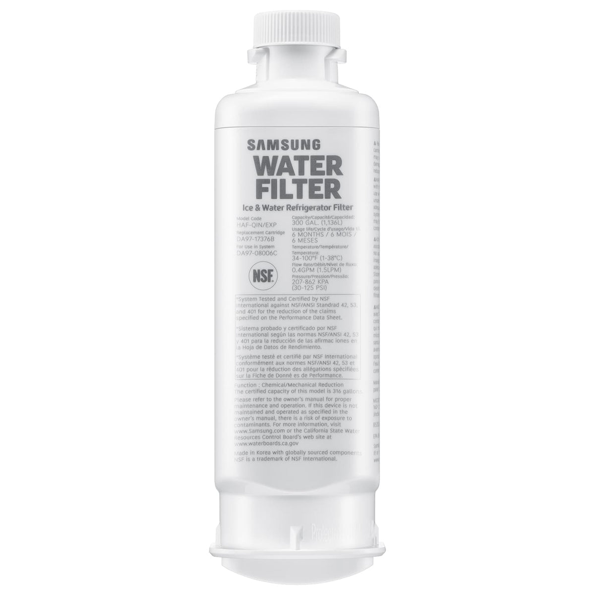 Water Filter for Select Samsung Refrigerators - White