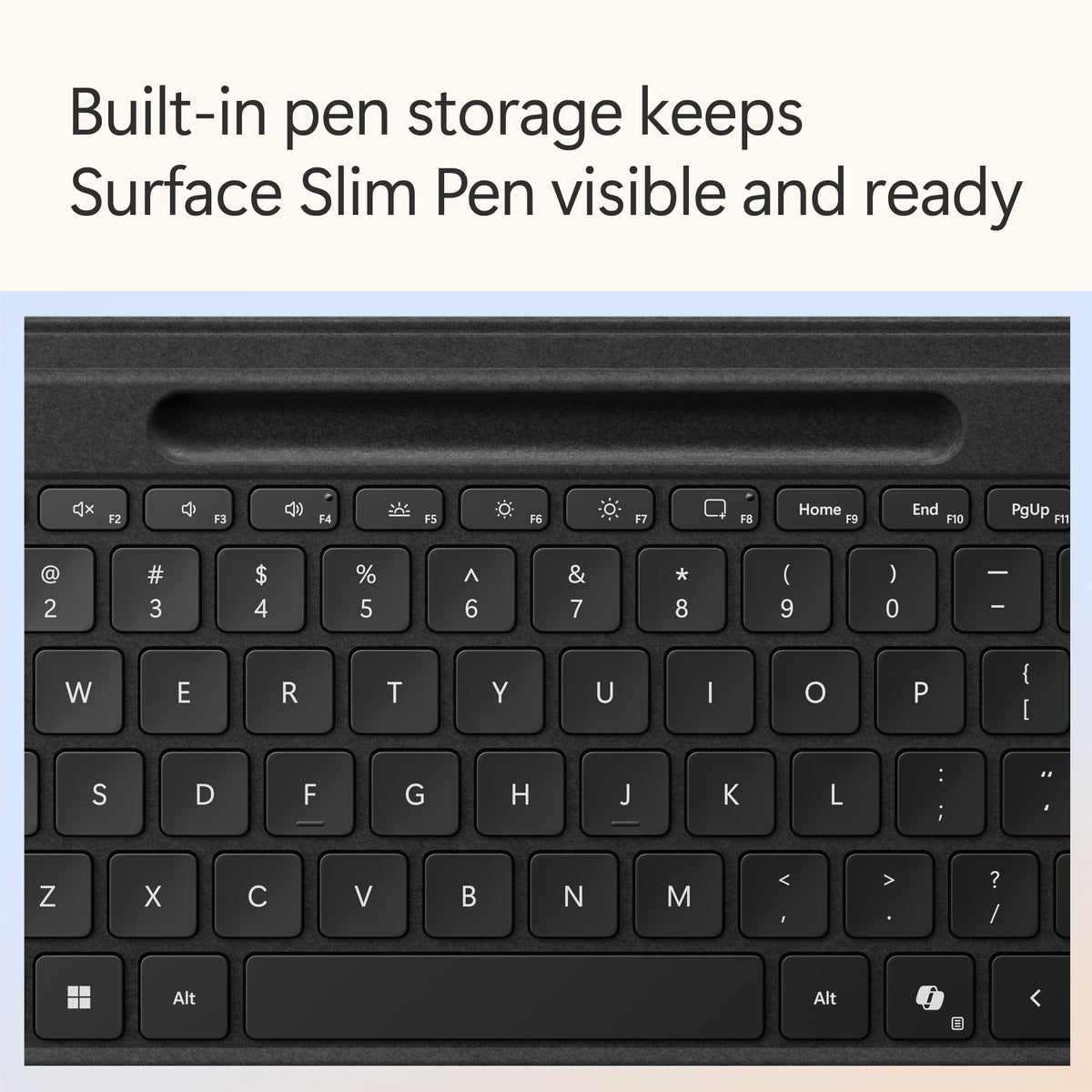 Microsoft - Surface Slim Pen (2nd Edition) and Pro 13" Flex Keyboard for Pro 13" (11th Edition), Pro 9, Pro 8 - Black