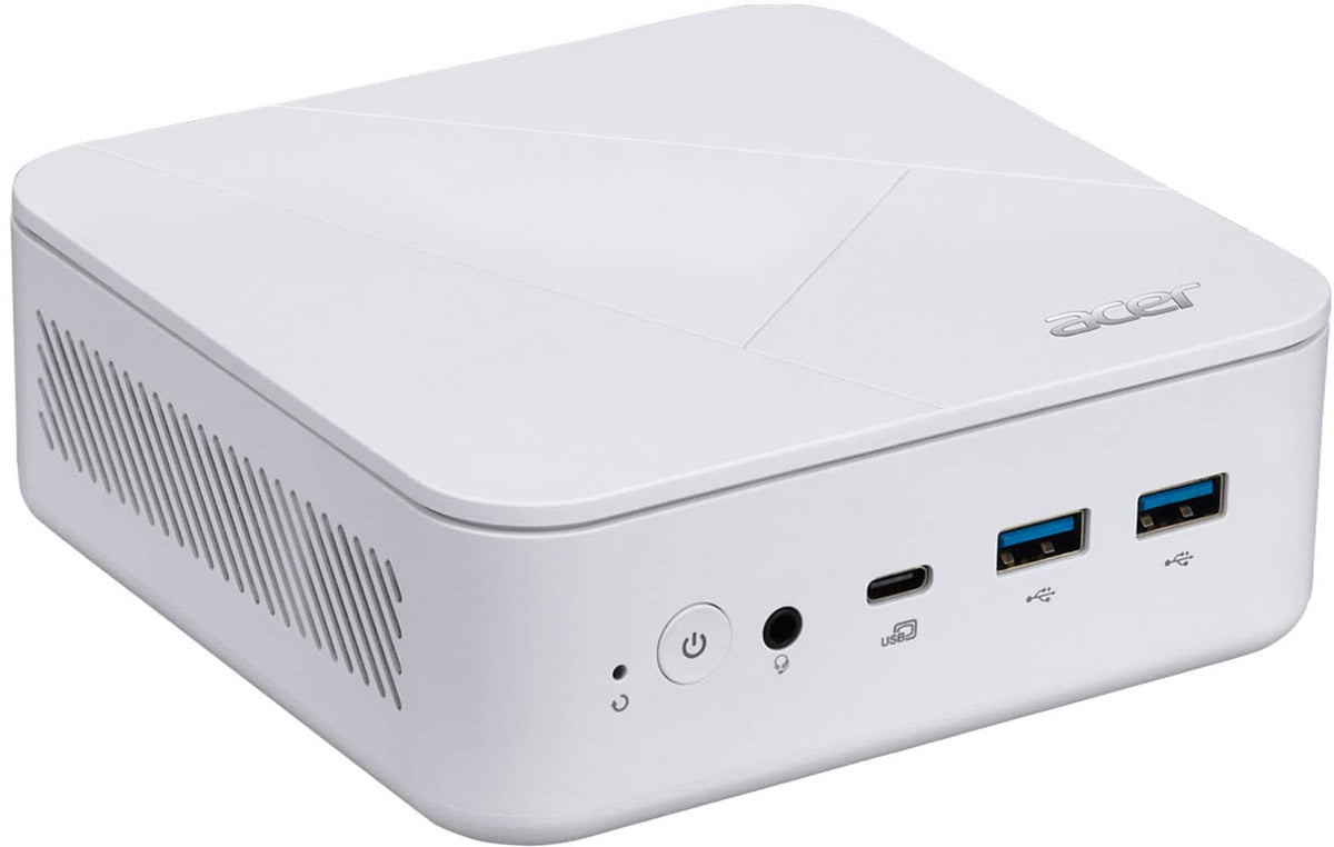Acer - Revo Box RB102-13N0U-UB30 Mini PC Desktop - Intel Processor N150 2025 - 8GB DDR4 Memory - 512GB Storage - White
