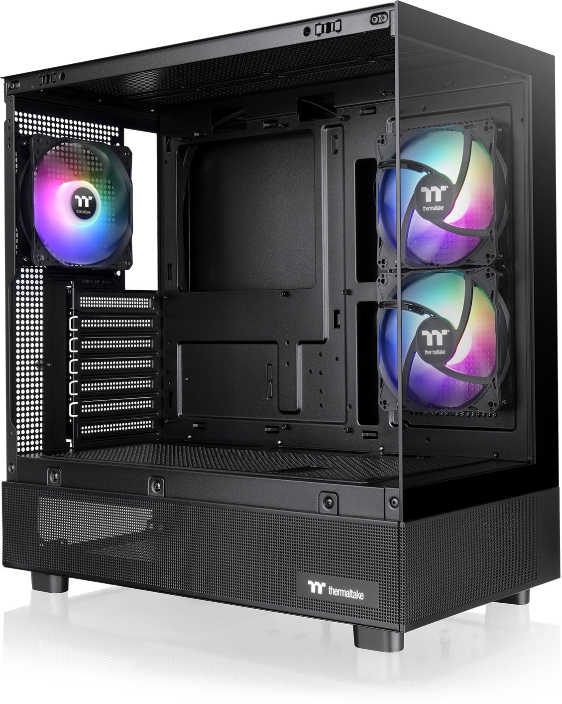 Thermaltake - View 270 Plus TG ARGB Mid Tower E-ATX PC Case - Black