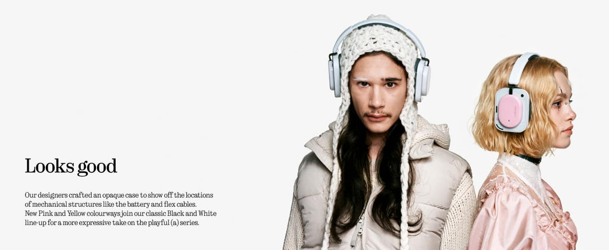 Nothing - Headphone (a) Wireless Over-Ear Bluetooth Headphones - White