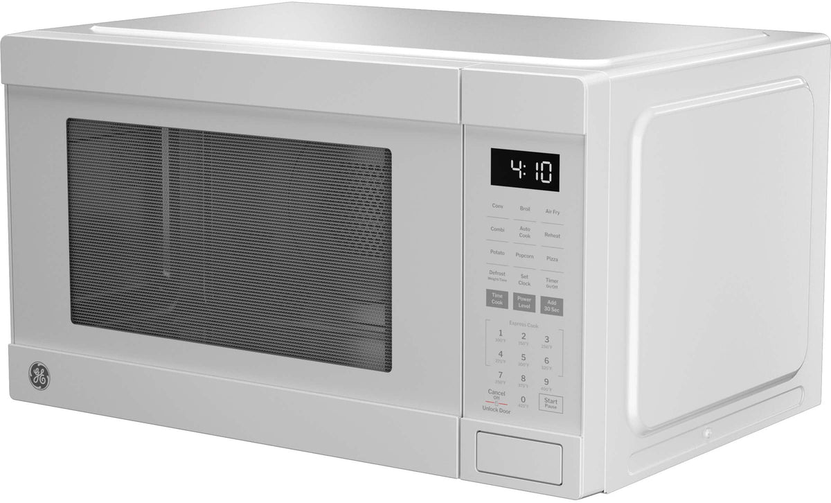 GE - 1.0 Cu. Ft. Countertop Convection Microwave with Sensor Cooking and Air Fry - White