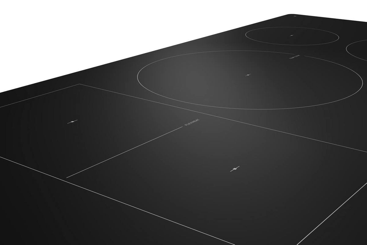 Whirlpool - 36 in. Wide 5 element Electric Induction Cooktop with Temp Cook Technology and WipeClean Coating - Black