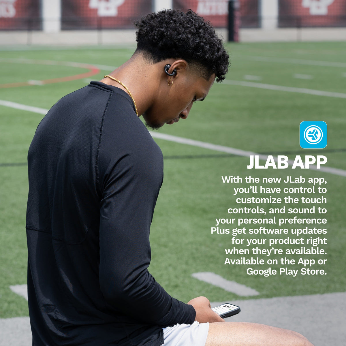 JLab - Flex Open-Clip True Wireless Earbuds - Black