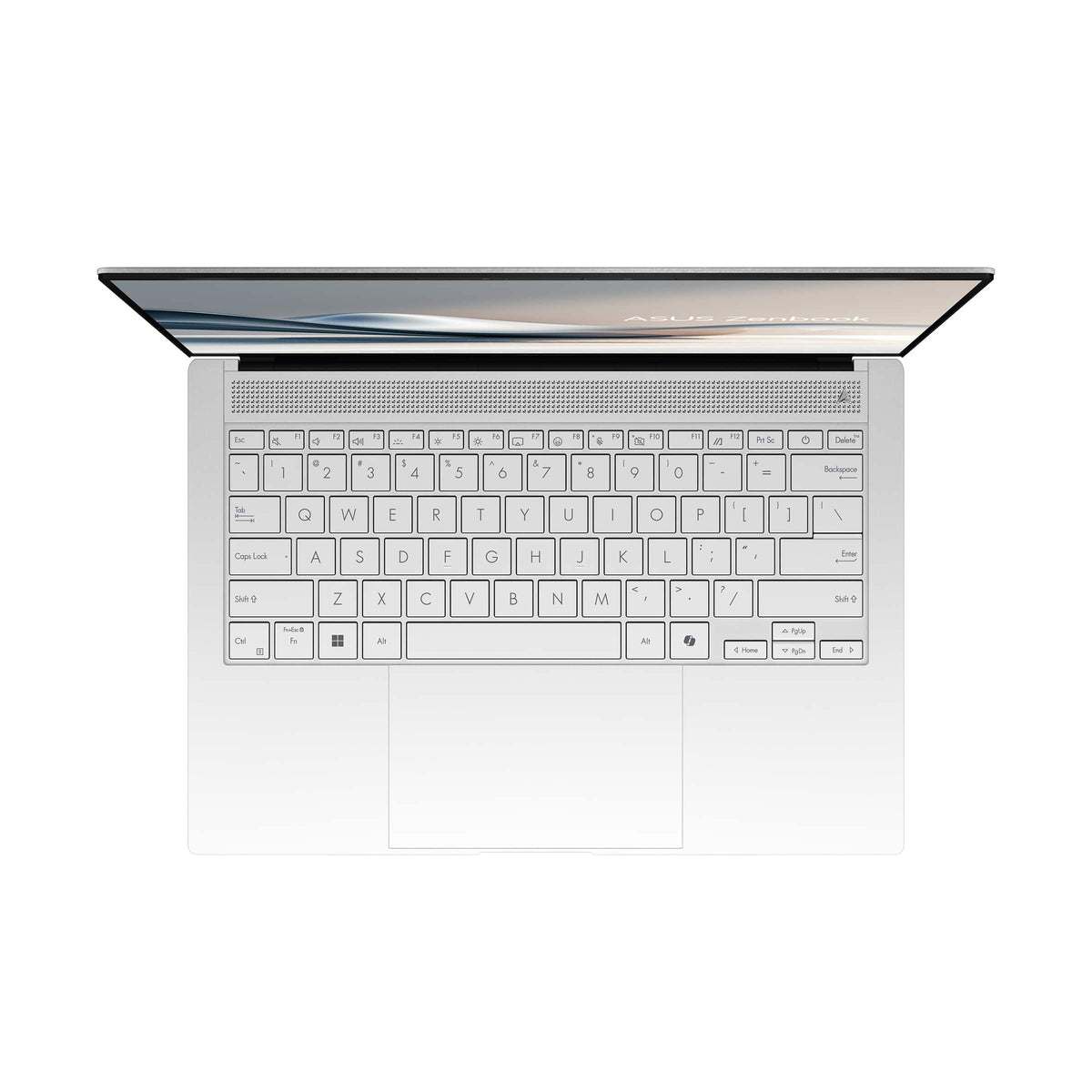 ASUS - Zenbook S14 14" OLED Touch Screen Laptop - Intel Core Ultra 7 258V - 32GB RAM - 1TB SSD - Copilot+ PC - Scandinavian White
