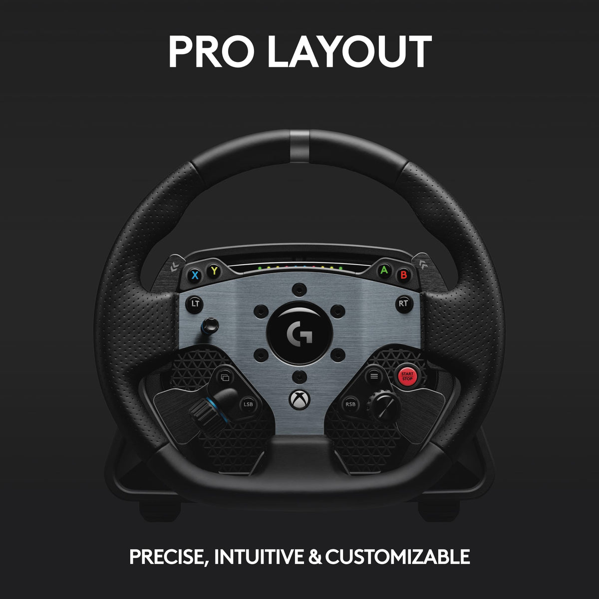 Logitech - G PRO Racing Wheel with TRUEFORCE feedback technology for Xbox Series X and PC - Black