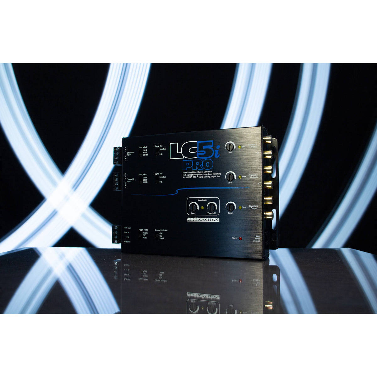 AudioControl - 5-Channel Active Line Output Converter with AccuBASS and Subwoofer Control - Black