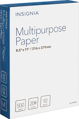 Insignia™ - Multipurpose 8.5" x 11" 500-Count Paper - White