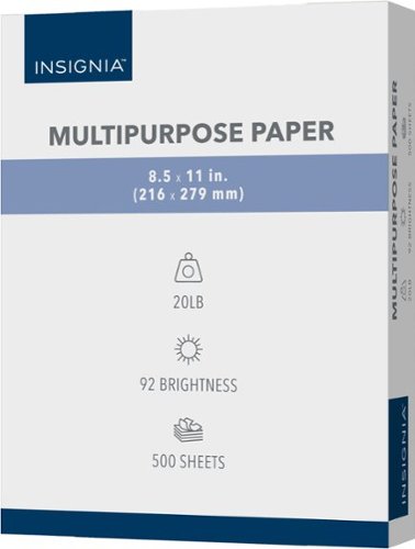 Insignia™ - Multipurpose 8.5" x 11" 500-Count Paper - White