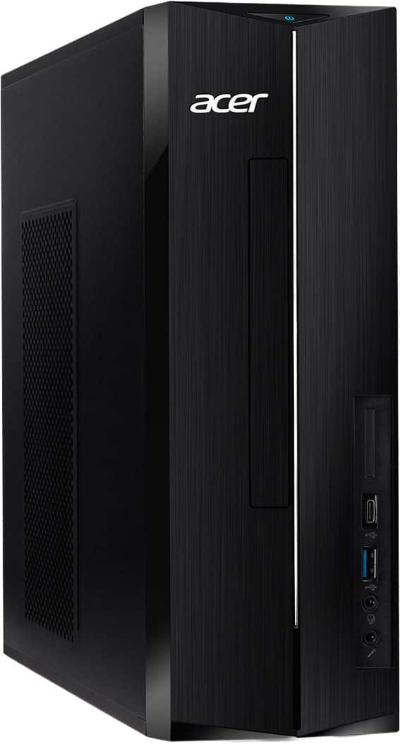Acer - Aspire XC-1715_MDCR-UB32 Desktop - AMD Ryzen 5 40 Processor - 8GB LPDDR5 Memory - 512GB SSD - USB Keyboard and Mouse - Black