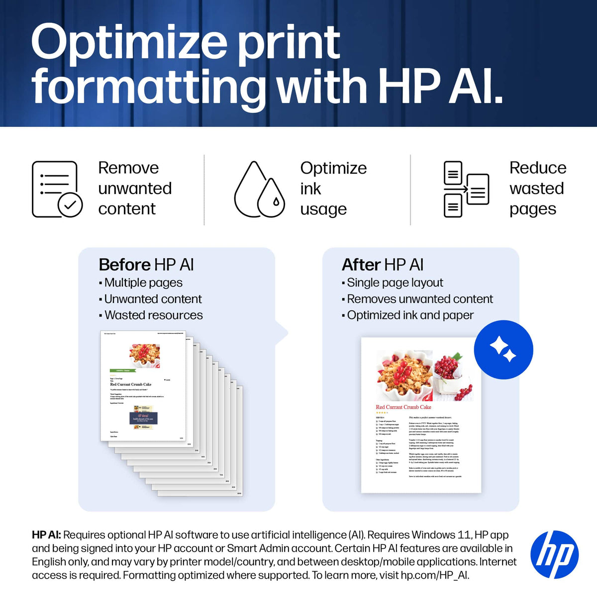 HP - Smart Tank 7303 Wireless All-in-One AI-Enabled Cartridge-Free Supertank Inkjet Printer with 3 Years of Ink Included¹ - White