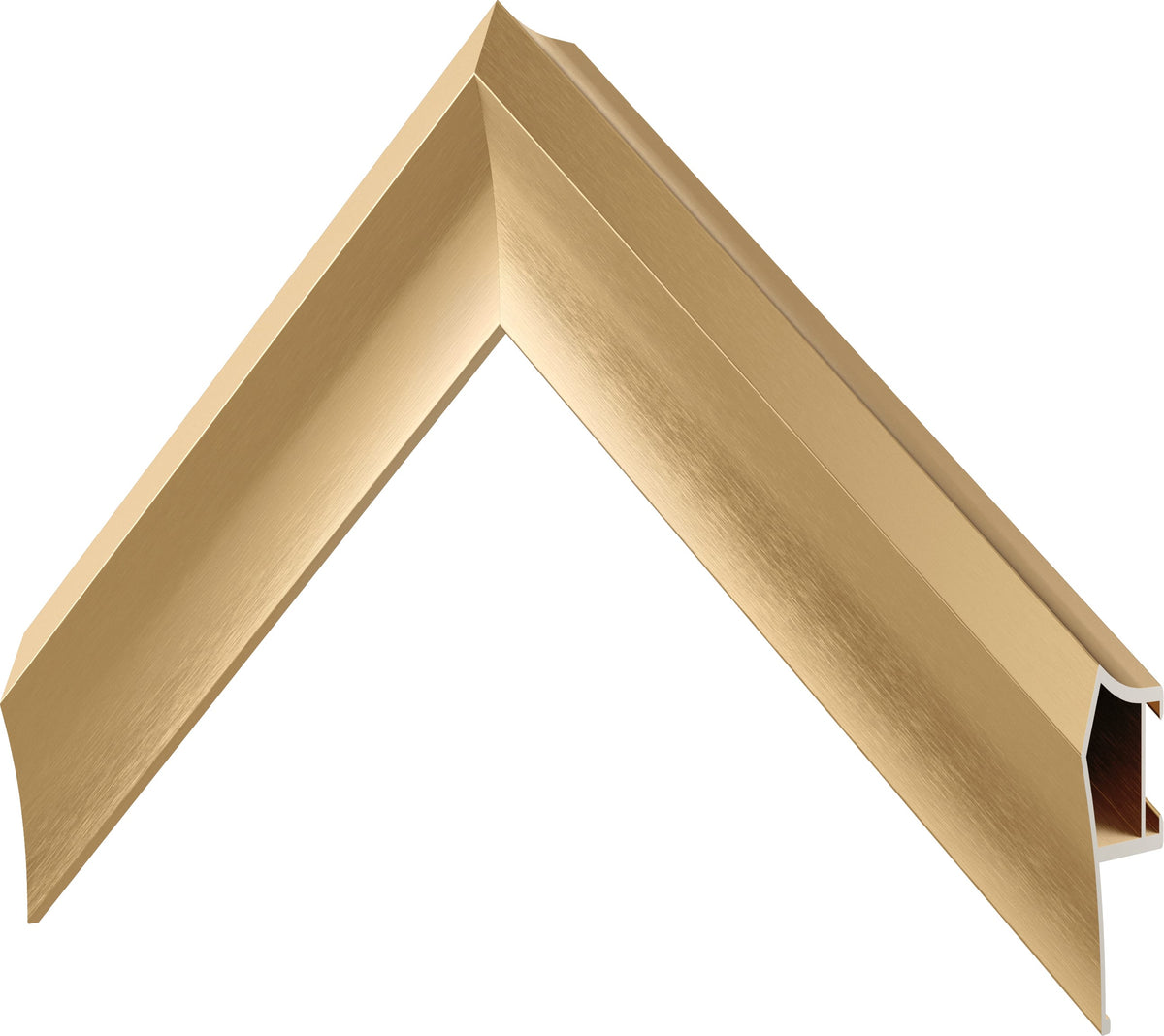 Deco TV Frames - Alloy Prismatic Bezel for Samsung The Frame TV - 50" - Pale Gold