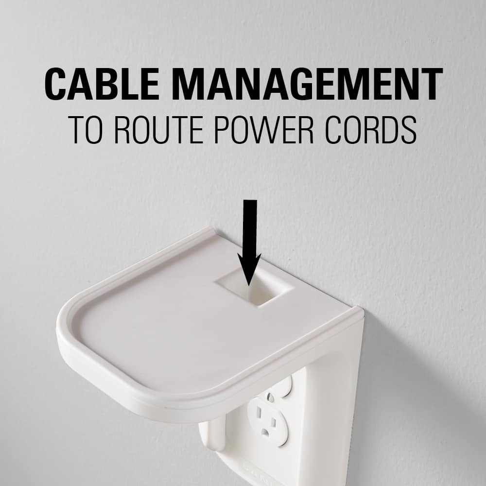 Sanus - Small Device Outlet Speaker Mount - White