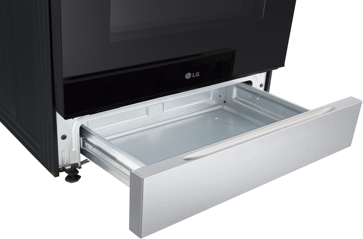 LG - 30-in Wide 5.8 Cu. Ft. Slide-In Gas True Convection Smart Range with 5 Burners, Air Fry and UltraHeat 20K Burner - Stainless Steel