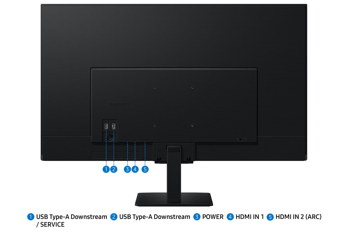 Samsung - 32" M5 (M50F) FHD Smart Monitor with Built-in Speakers - Black